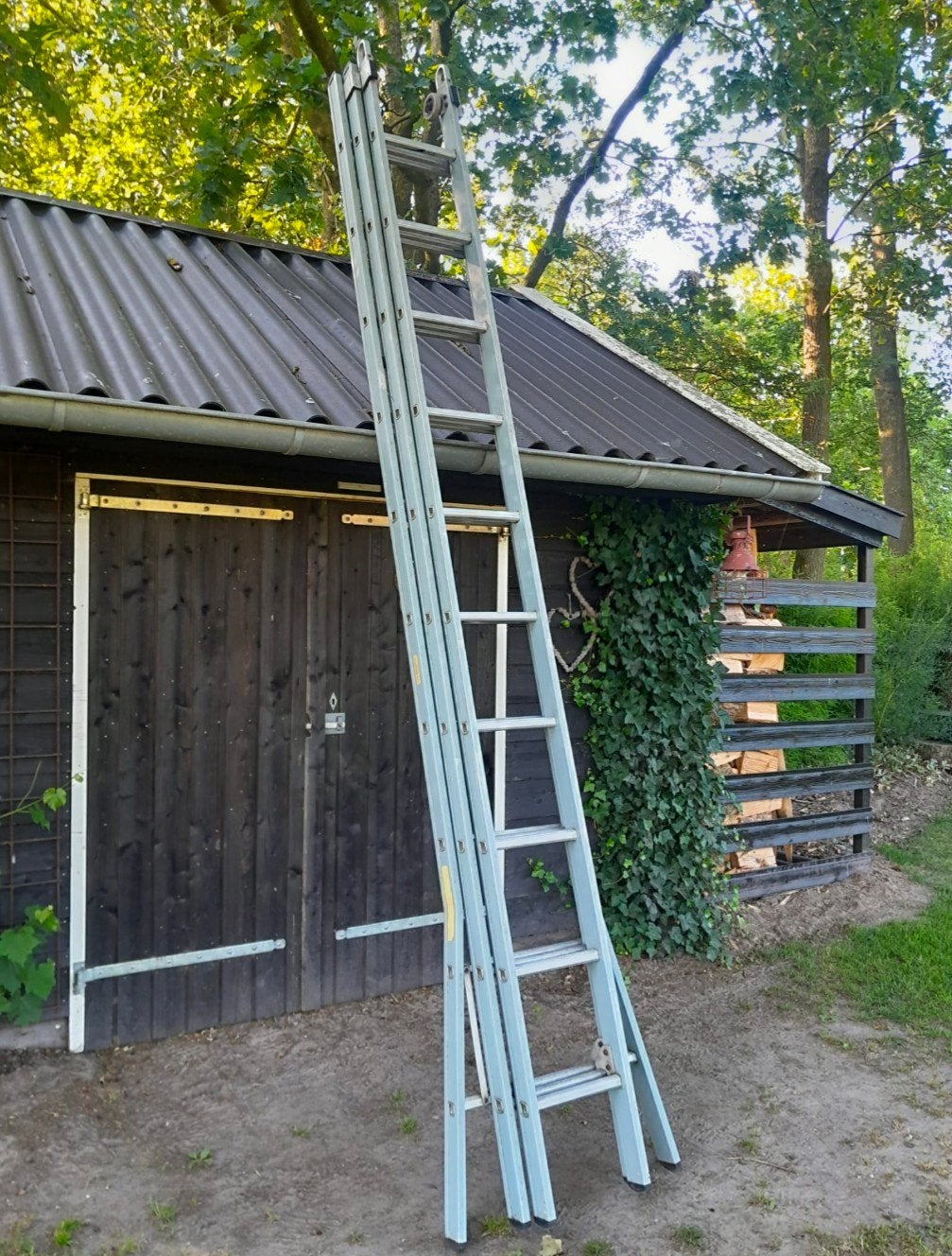 Dirks Ladder 3x10, Doe-het-zelf en Verbouw, Ladders en Trappen, Ophalen, 4 meter of meer
