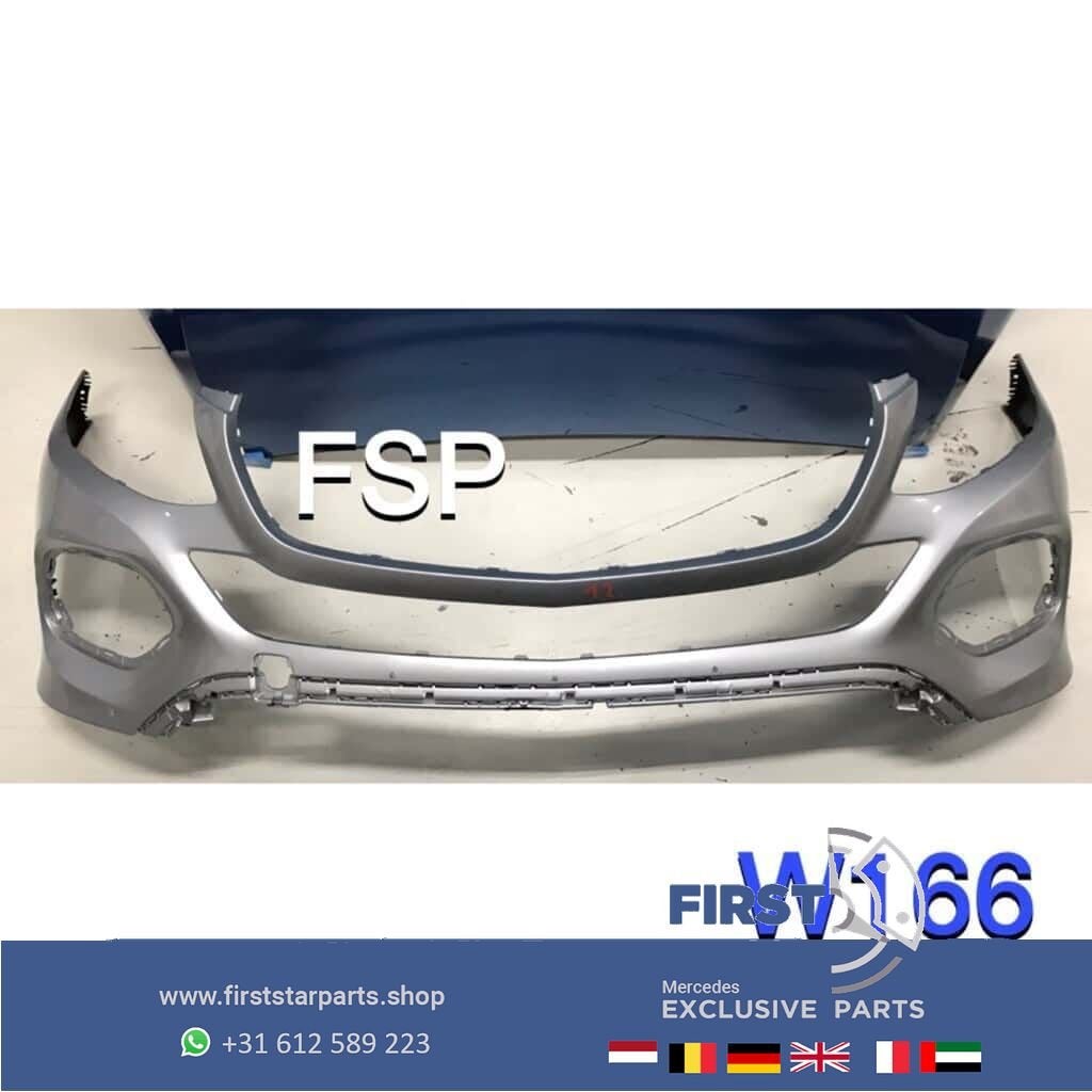 W166 ML GLE Voorbumper zilver grijs origineel Mercedes / Fac, Gebruikt, -, Voor, Ophalen of Verzenden