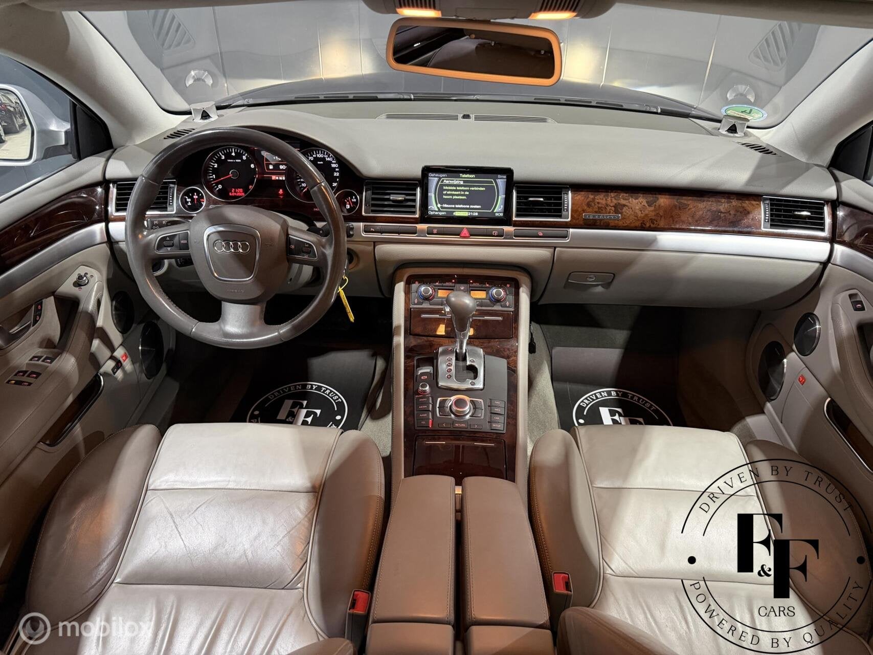 Audi A8 6.0 W12 q. Pro Line+ | 451pk, Auto's, Audi, Automaat, 1935 kg, Gebruikt, Beige