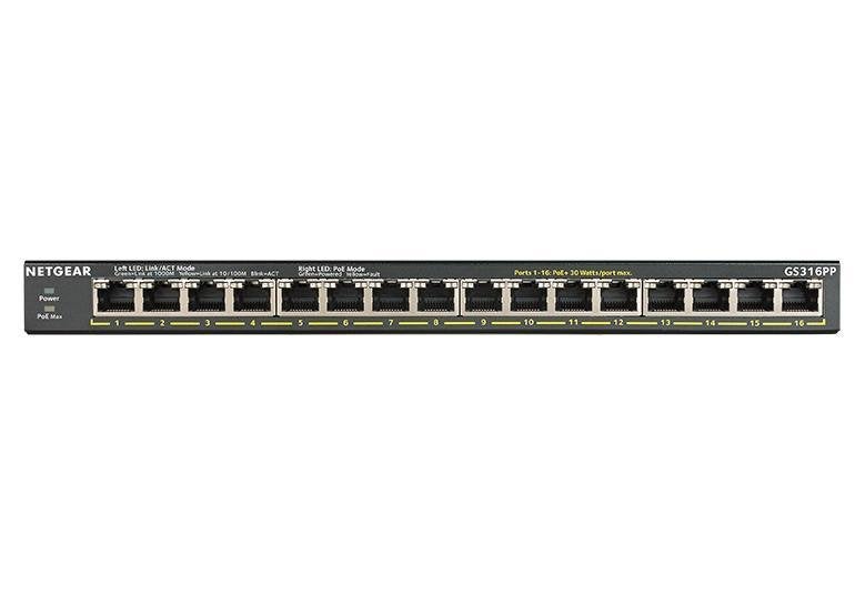 Netgear GS316PP 16 poorts PoE switch, Ophalen of Verzenden, Nieuw