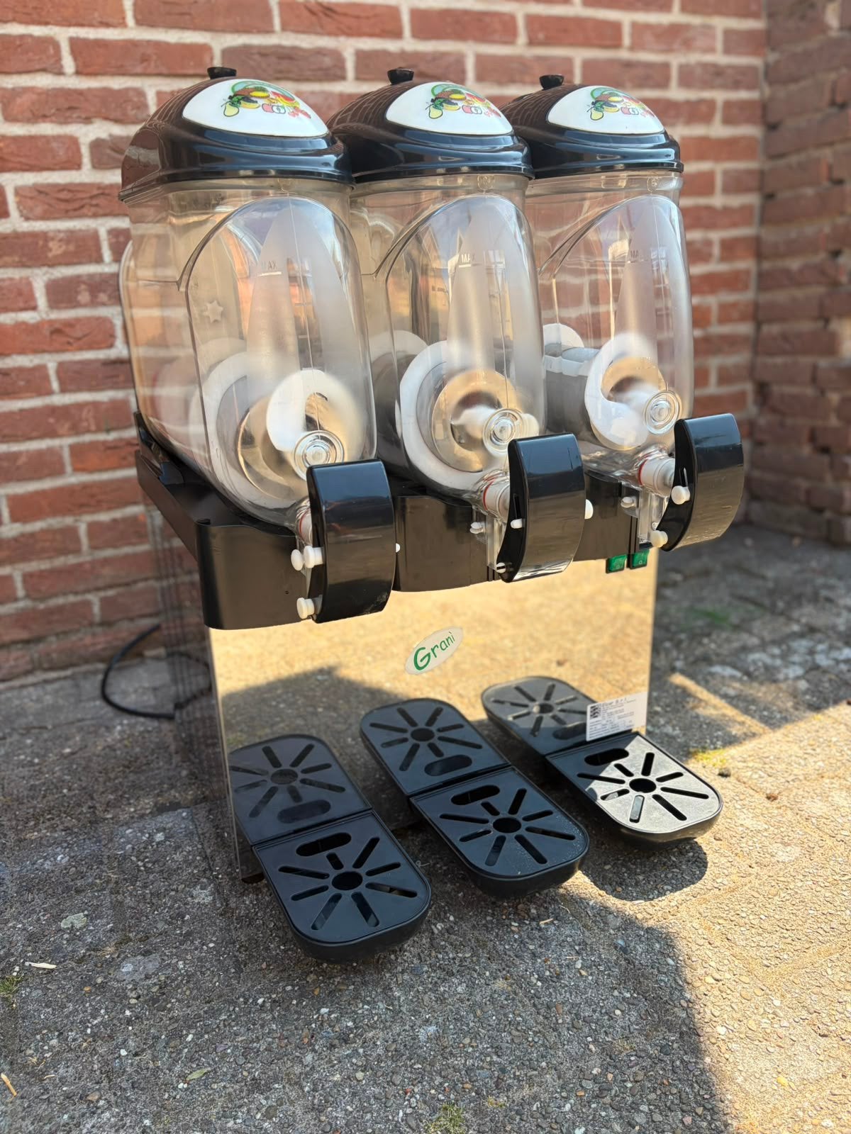 Professionele Granita/Slush Machine – 3 Baks – Horeca, Ophalen, Zo goed als nieuw