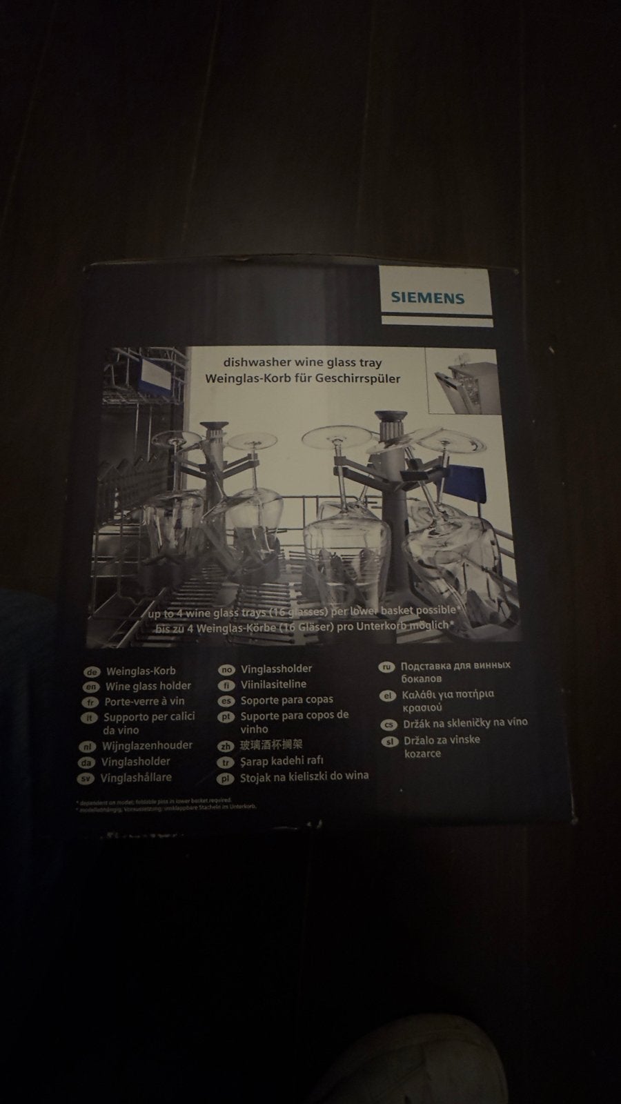 Siemens Wijnglazenhouder voor Vaatwasser - Nieuw in doos, Ophalen, Nieuw