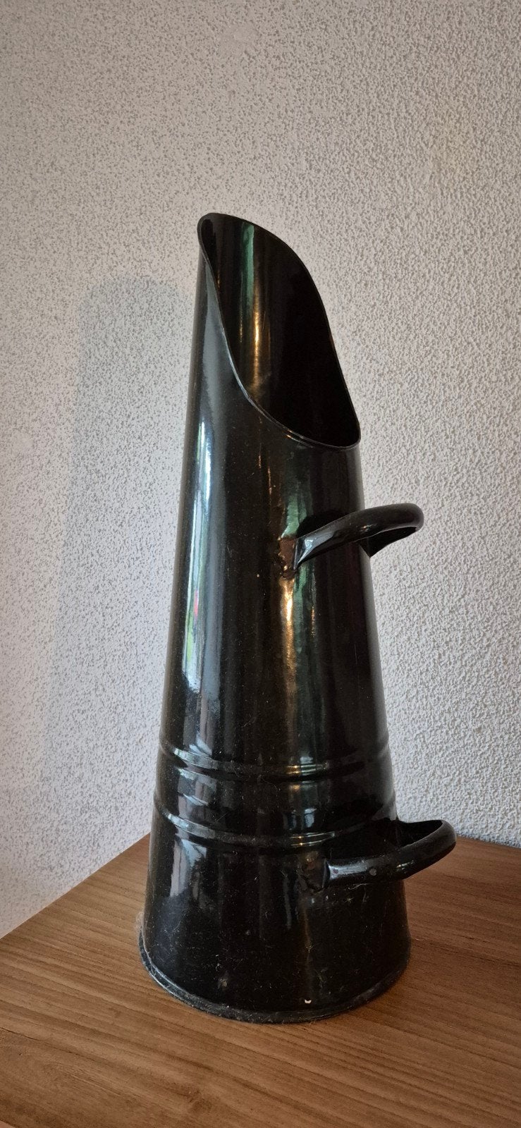 Antieke kolenkit - Zwart geëmailleerd, Ophalen
