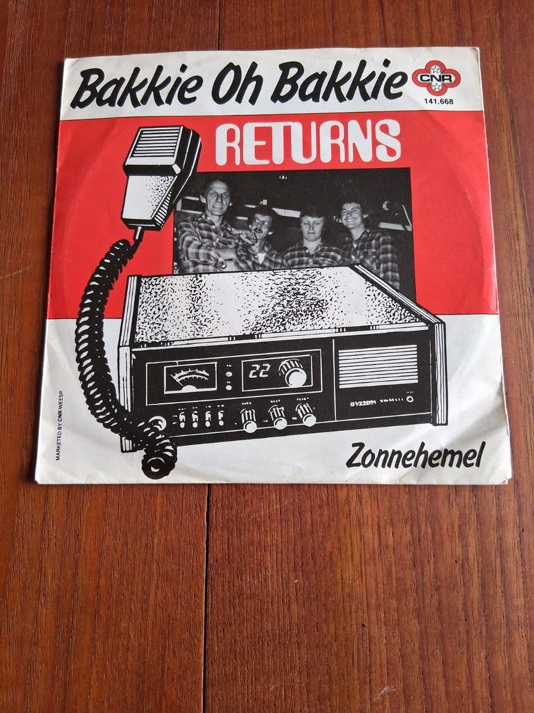 Returns - Bakkie Oh Bakkie / Zonnehemel., Gebruikt, Fotohoes, 7 inch, Ophalen of Verzenden