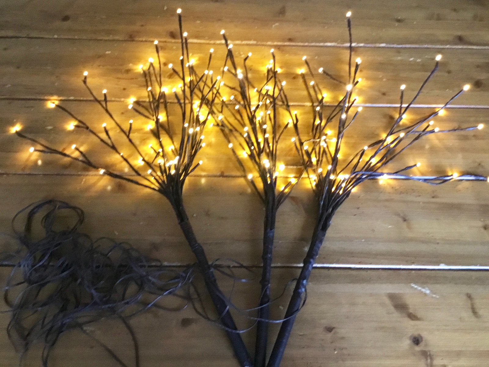 3 KERSTTAKKEN MET LICHTJES, Diversen, Ophalen of Verzenden, Gebruikt