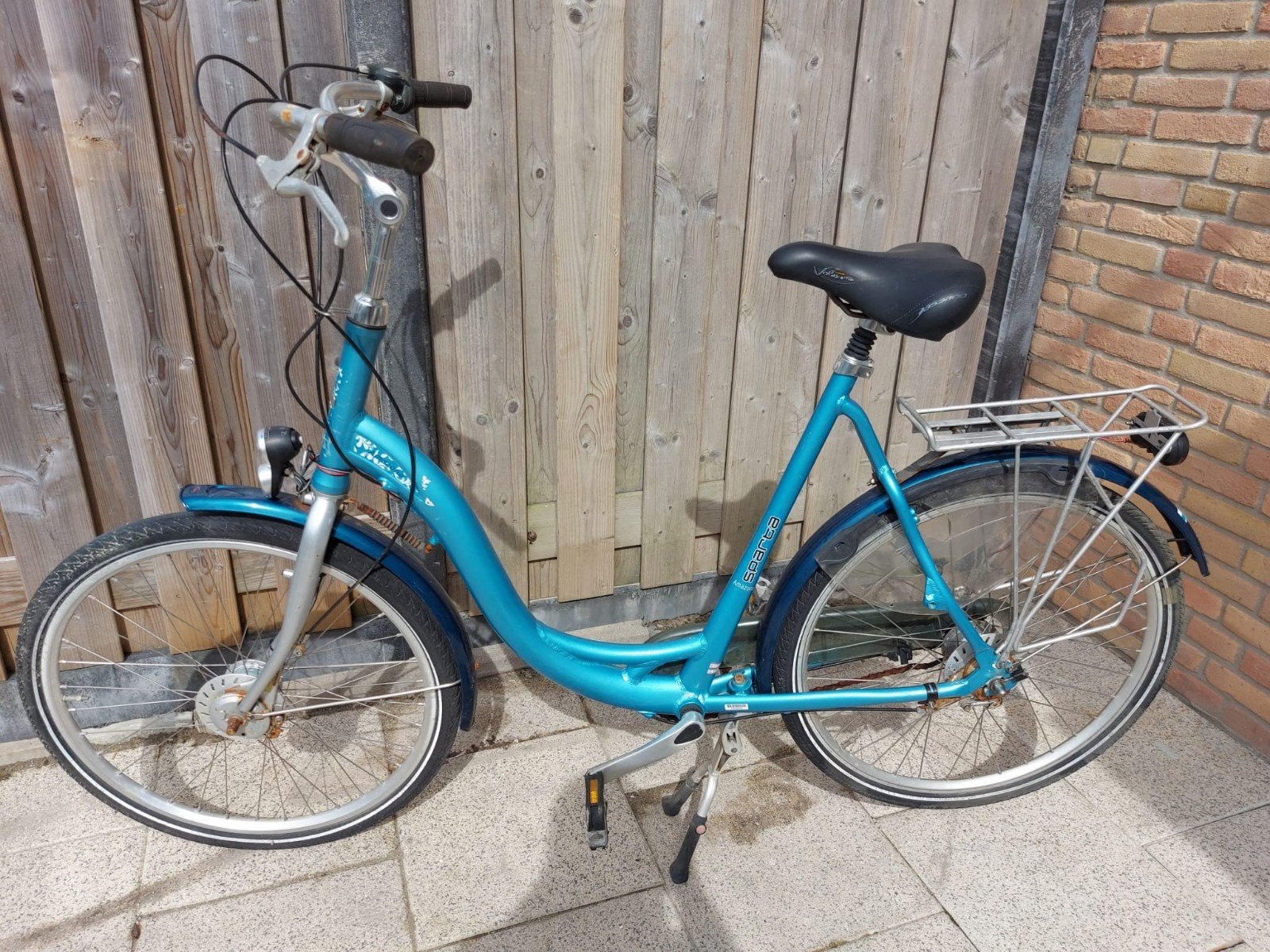 Damesfiets met lage instap en bagagedrager, Overige merken, Velgrem, Ophalen of Verzenden, 50 tot 53 cm