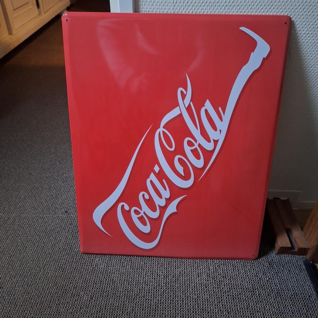 Coca Cola bord, Ophalen of Verzenden, Gebruikt, Reclamebord