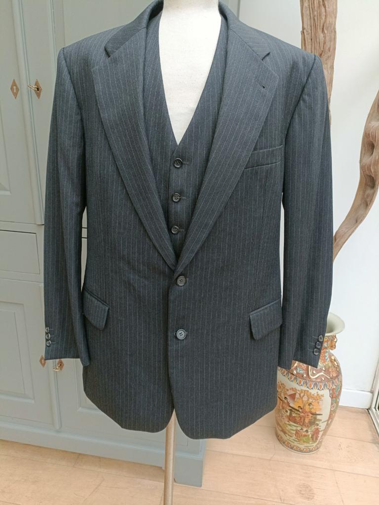 Burberrys colbert met gilet, Maat 52/54 (L), Ophalen of Verzenden, Zo goed als nieuw, Grijs