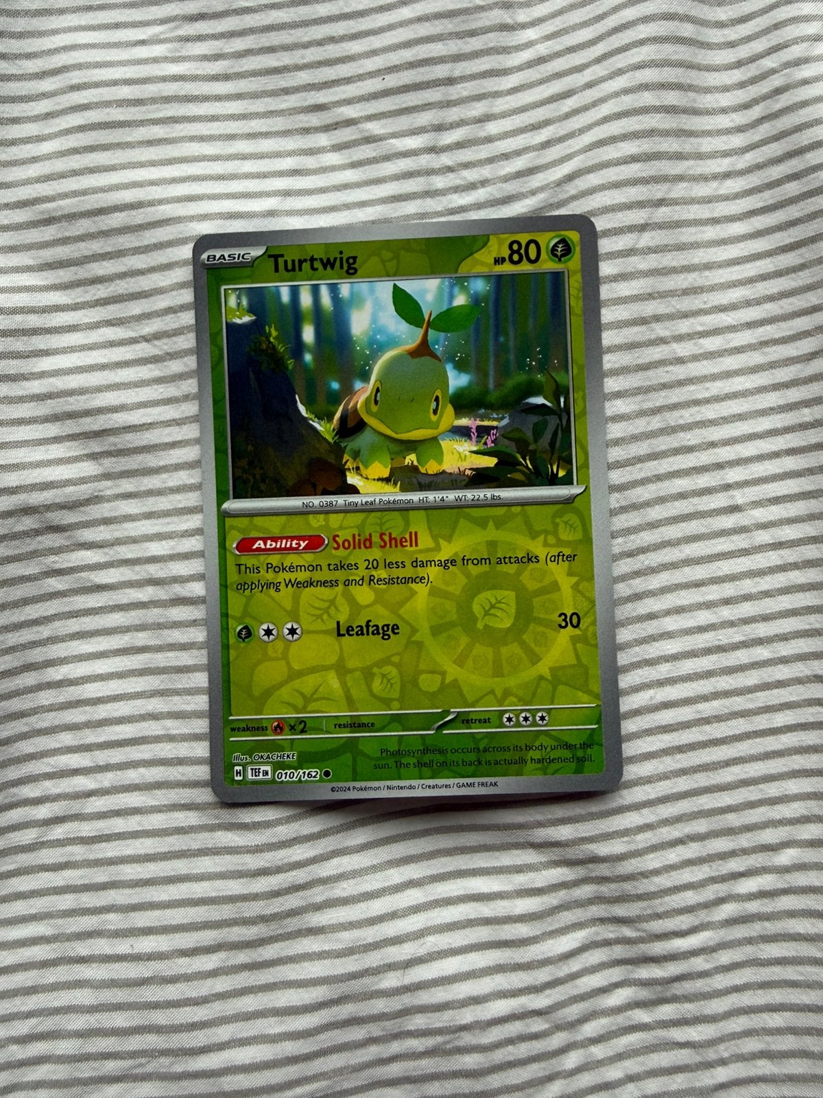 Turtwig reverse holo pokemon kaart, Ophalen of Verzenden, Zo goed als nieuw