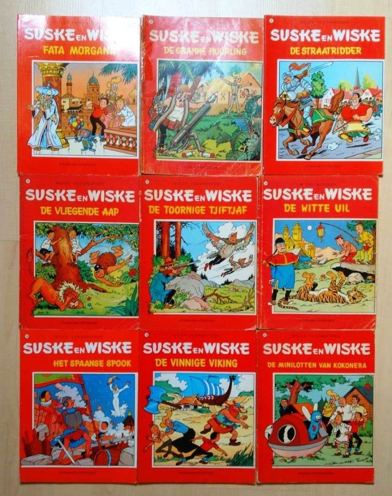 Suske en Wiske stripboeken | 13 stuks, Meerdere stripboeken, Ophalen of Verzenden, Gelezen, Willy Vandersteen