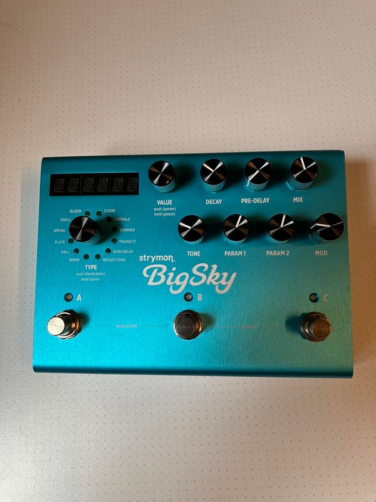Strymon BigSky, Muziek en Instrumenten, Effecten, Zo goed als nieuw, Reverb, Ophalen of Verzenden