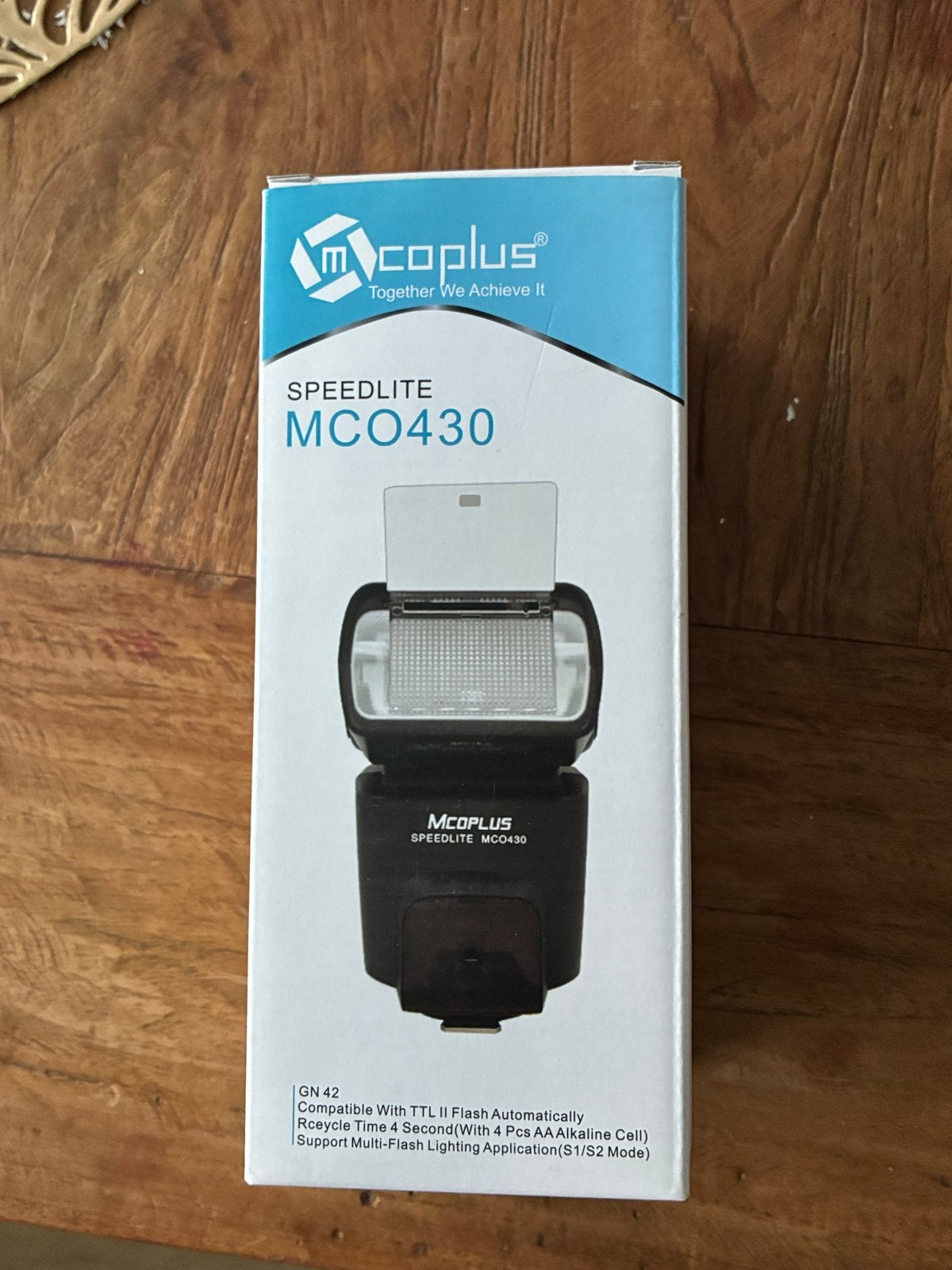 MCOPLUS Speedlite MCO430N Flitser voor Nikon, Externe flitser, TTL, Ophalen of Verzenden, Zo goed als nieuw