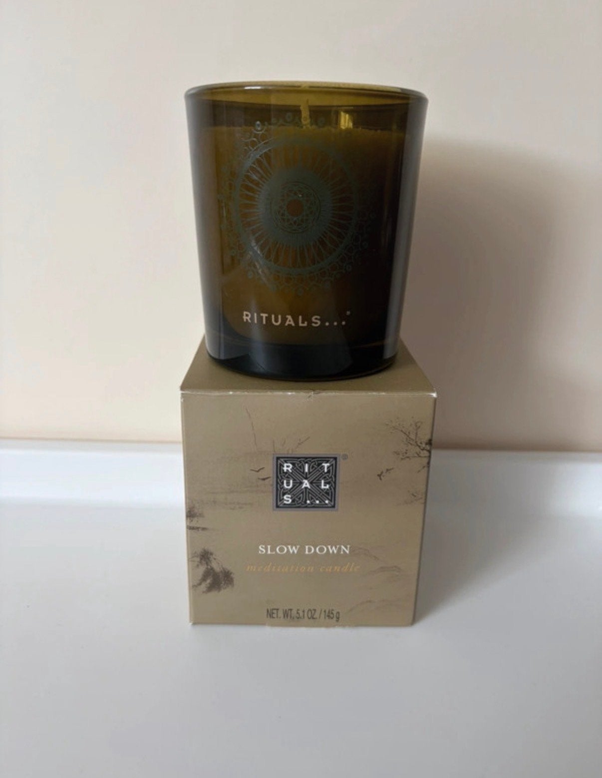 Rituals Slow Down Meditatie Kaars - Nieuw in doos, Ophalen of Verzenden, Rituals, Kaars, Groen