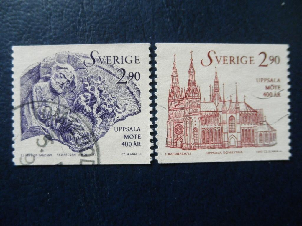 Postzegels Zweden 1993 synode Upsala - cw. € 0,80., Ophalen of Verzenden, Zweden, Gestempeld