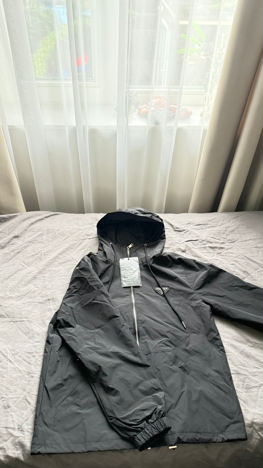 Prada, Kleding | Heren, Jassen | Zomer, Ophalen of Verzenden, Zo goed als nieuw, Zwart