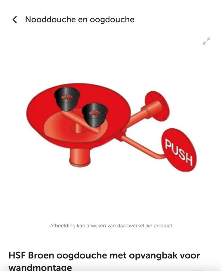 Broen Oogdouche voor wandmontage, Ophalen of Verzenden, Nieuw, Ogen, Reiniging