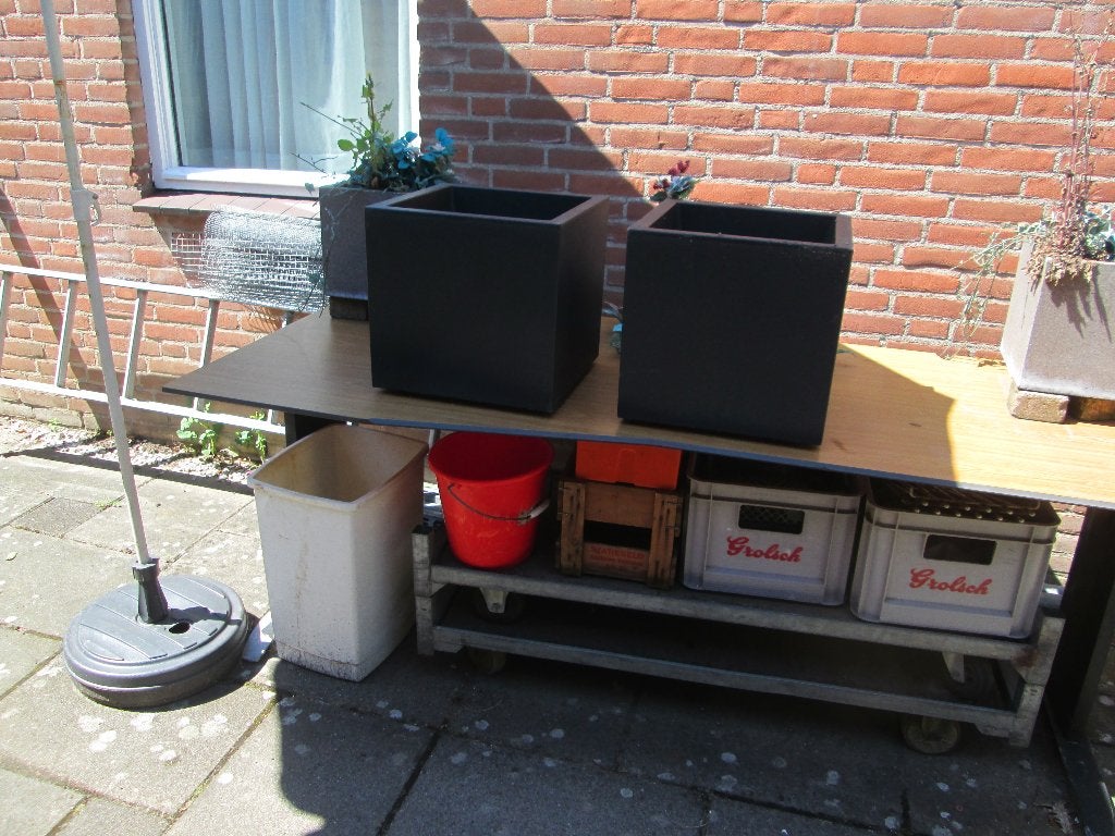 plantenbakken, Tuin en Terras, Bloembakken en Plantenbakken, Ophalen, Kunststof, Gebruikt, Minder dan 60 cm