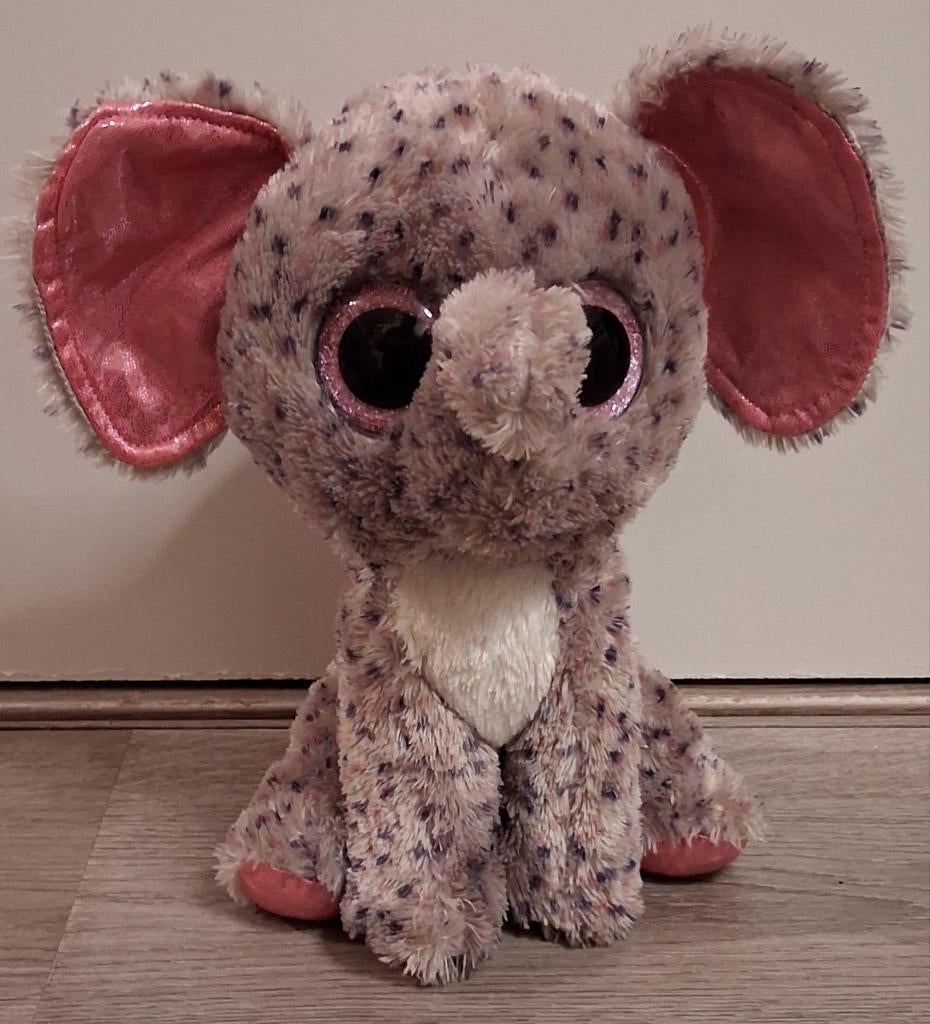 Ty beanie boo olifant Sqecks 24 cm, Ophalen of Verzenden, Zo goed als nieuw, Olifant