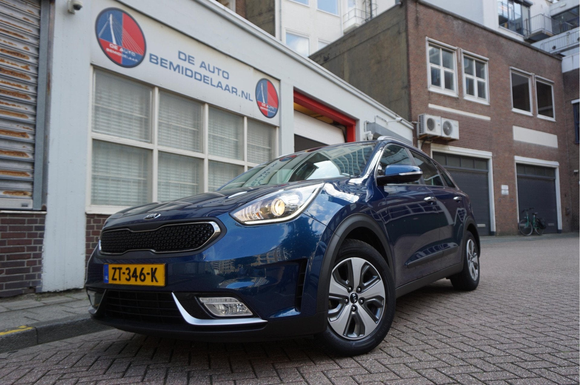 Kia Niro 1.6 GDi Hybrid DynamicLine Automaat * NL AUTO Deale, Auto's, Dealer onderhouden, Gebruikt, Blauw, 148 pk