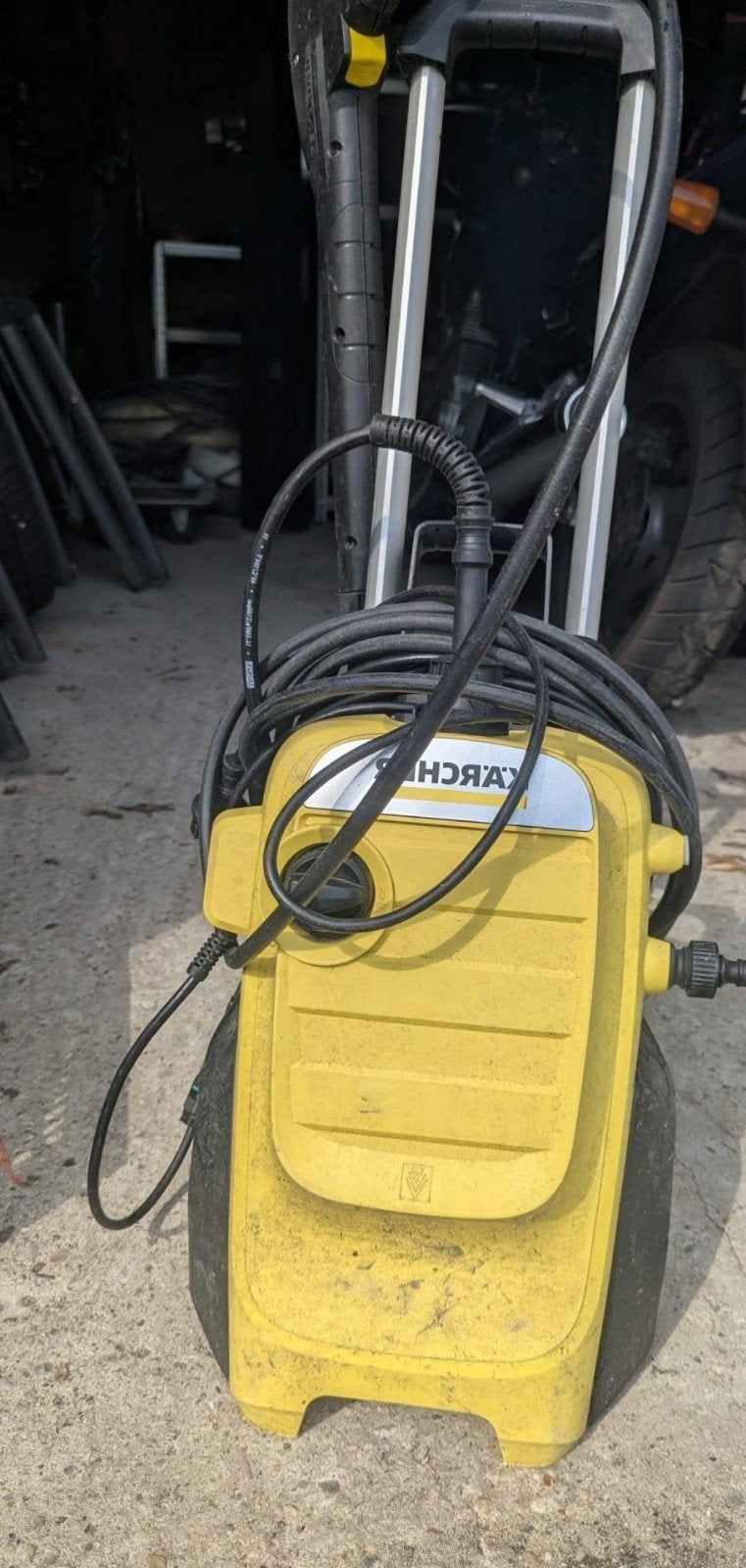 Kärcher K4 Hogedrukreiniger - Defect, Tuin en Terras, Ophalen, Gebruikt, Elektrisch, Karcher k4