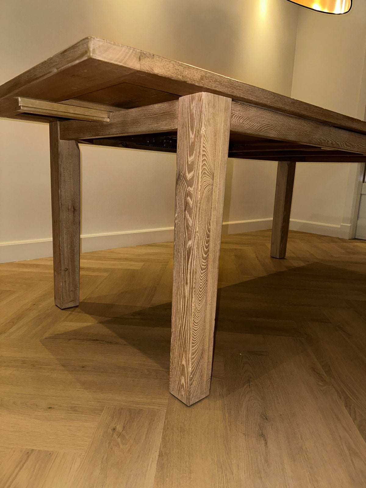 Eikenhouten eettafel - Uitschuifbaar - goede staat
