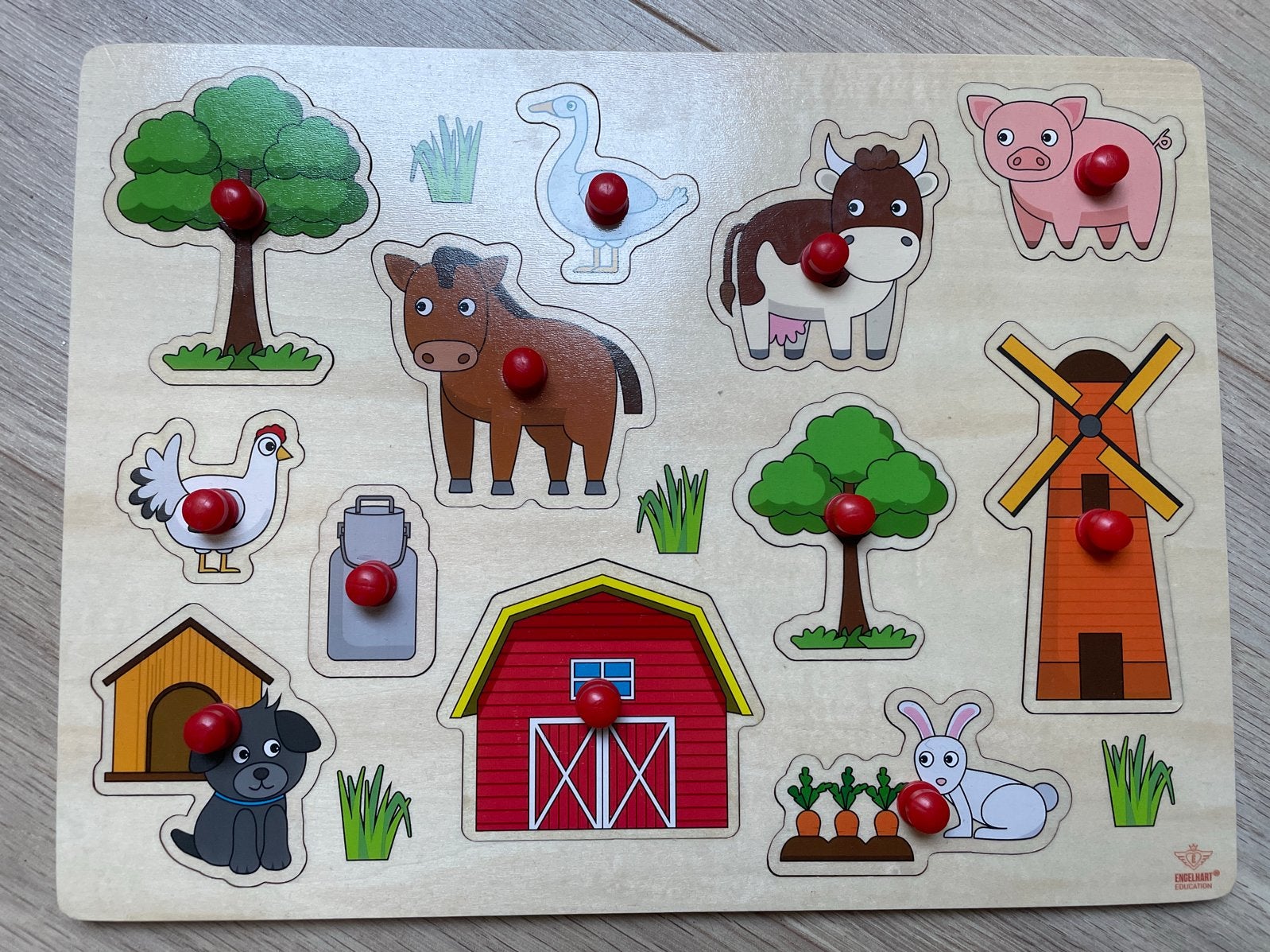 Houten Boerderij Puzzel voor Kinderen, Ophalen, Gebruikt, Puzzelen