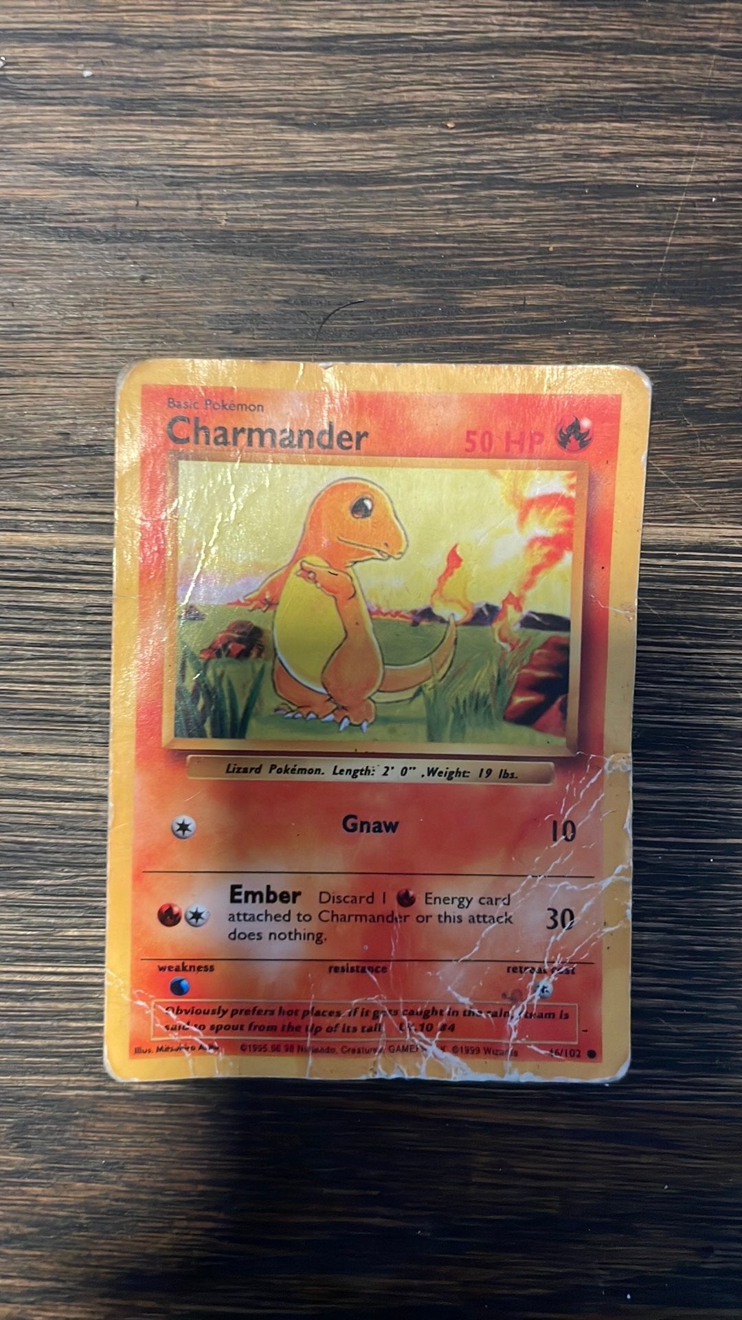 Pokemon kaart  charmander, Hobby en Vrije tijd, Ophalen of Verzenden, Zo goed als nieuw