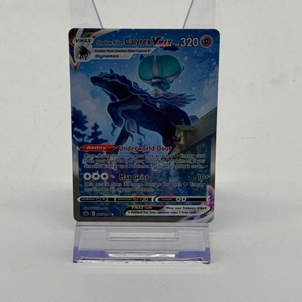 Pokemon - Shadow rider Calyrex Vmax - NM, Ophalen of Verzenden, Zo goed als nieuw, Losse kaart