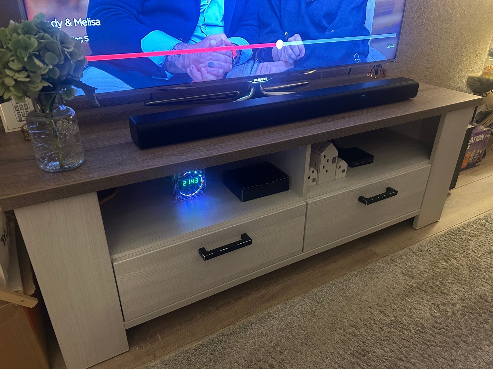 Tv meubel Cardiff, Ophalen, Zo goed als nieuw, 25 tot 50 cm, Minder dan 100 cm