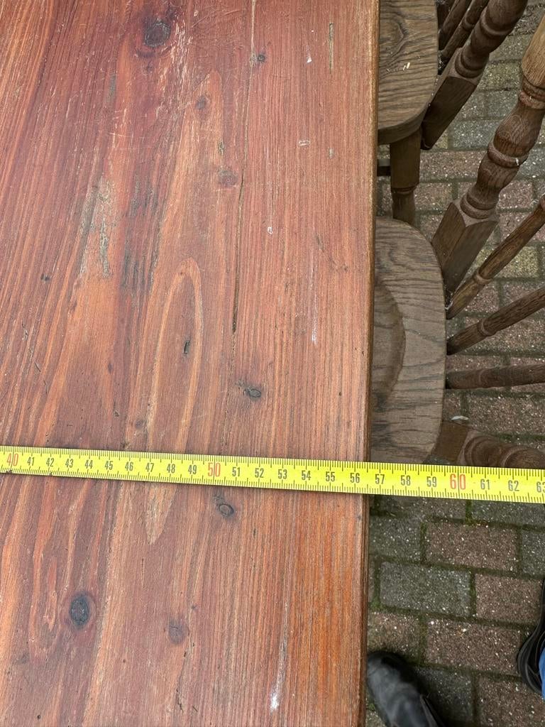 Robuuste houten bartafel, Ophalen, Gebruikt