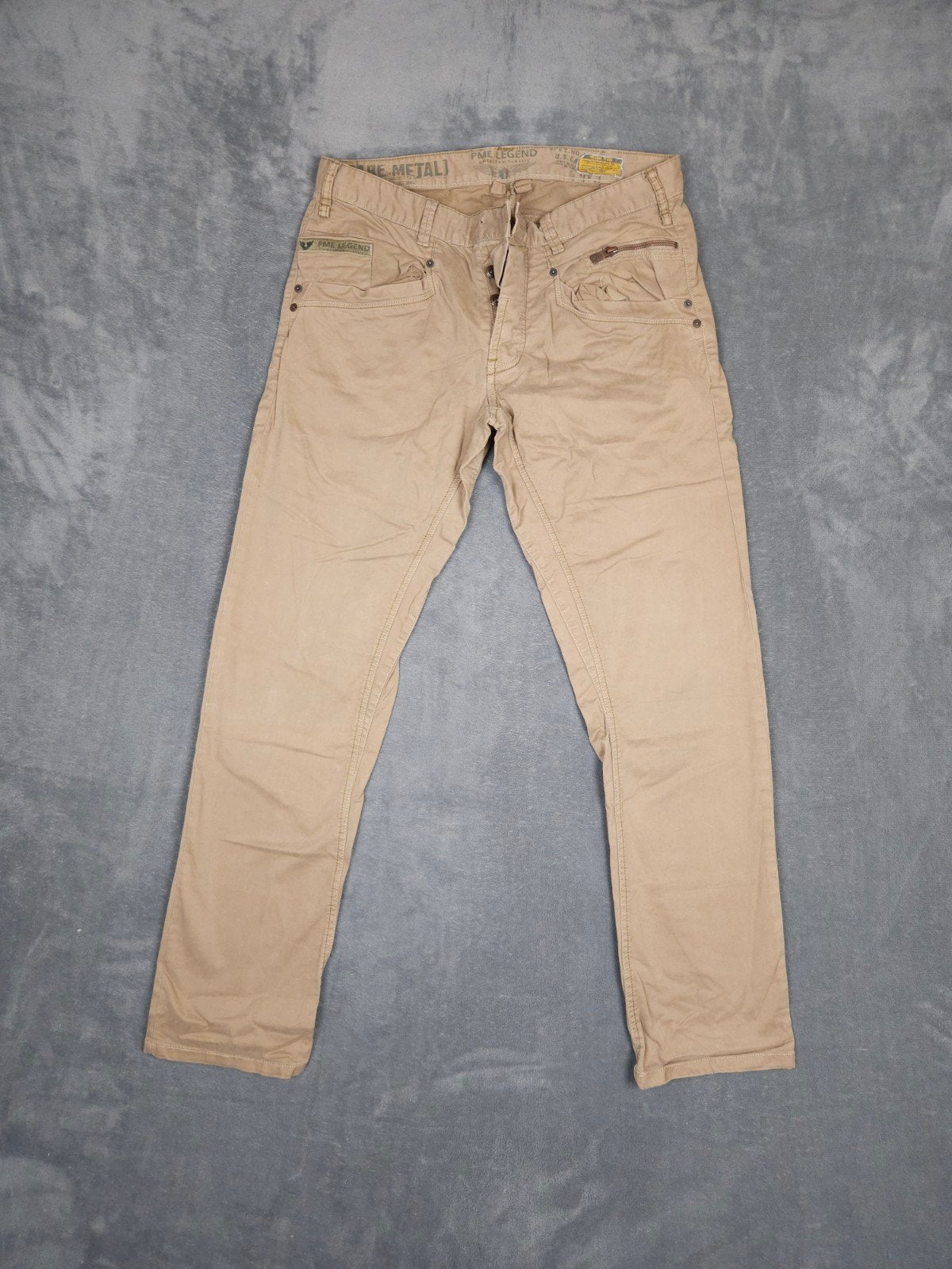 Pme Legend Broek Bare Metal W32 L32 Regular Fit Bruin ., Overige kleuren, Verzenden, ., W32 (confectie 46) of kleiner