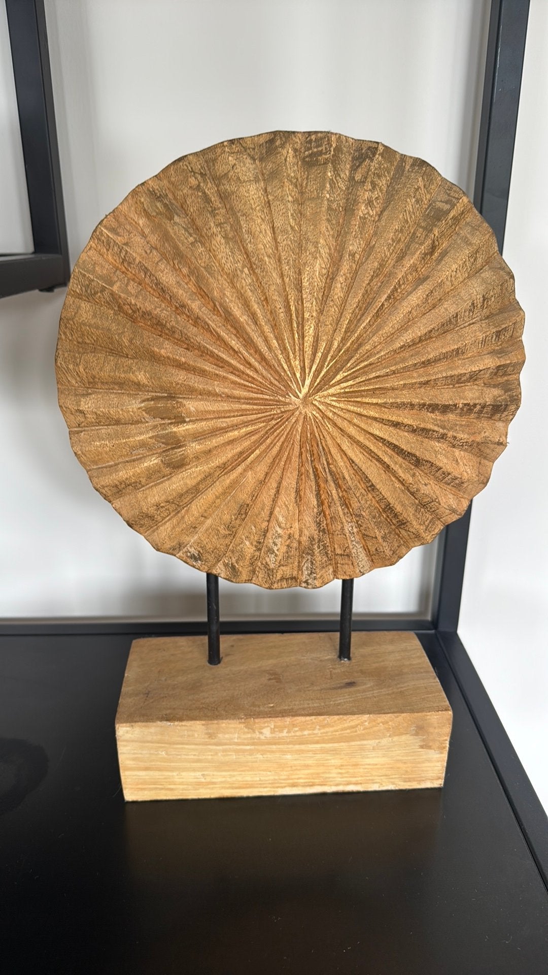 Teakhouten ornament, Ophalen, Zo goed als nieuw