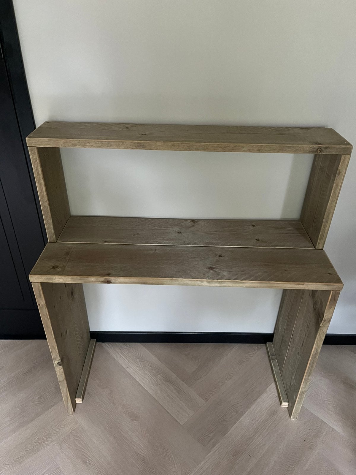 Bureau van steigerhout planken zgan, Huis en Inrichting, Ophalen, Zo goed als nieuw