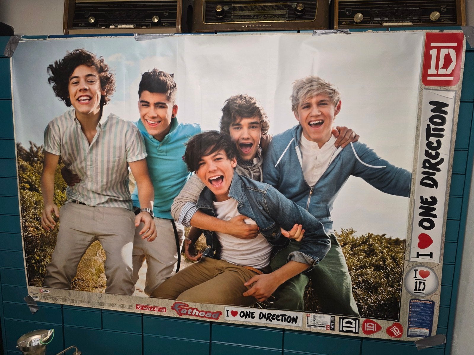 One Direction Fathead Vinyl Sticker - Collectors Item, Verzamelen, Ophalen of Verzenden, Nieuw, Film, Tv of Omroep