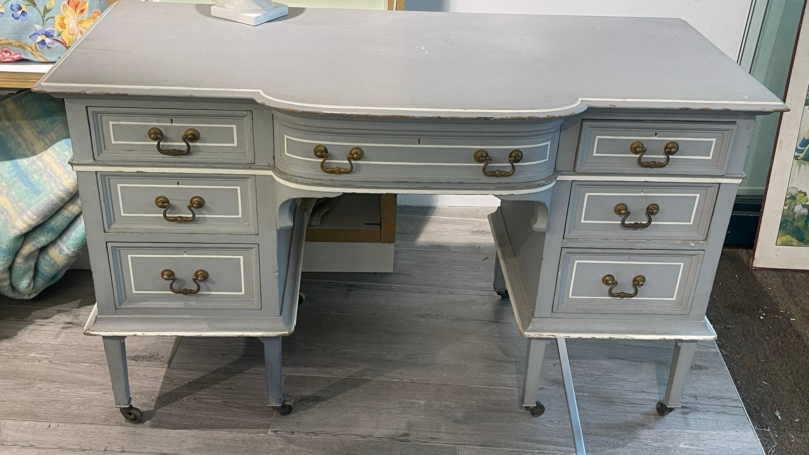 Antiek damesbureau/bureau/make-up tafel Gustaviaanse stijl, Ophalen