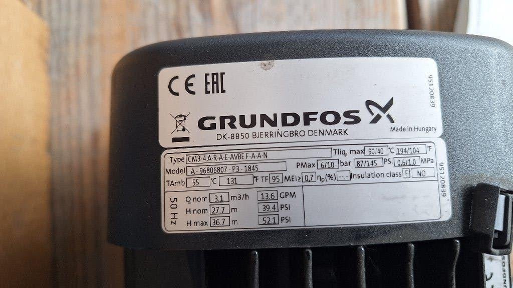 Grundfos CM3-4-a-r-a-e-AVBE F-A-A-N waterpomp NIEUW, Tuin en Terras, Waterpompen, ., Overige typen, Nieuw, Ophalen of Verzenden