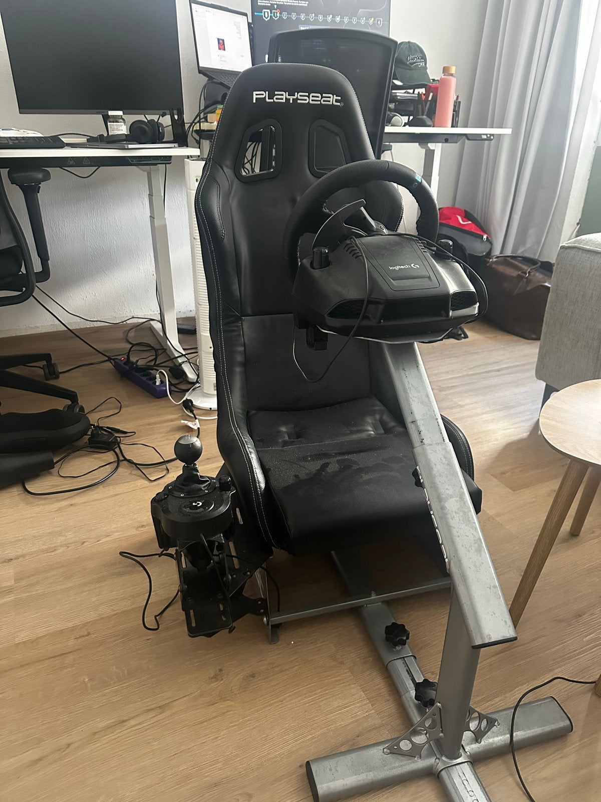 Logitech G29 racestuur, Playseat en Shifter, Ophalen, Racestoel, Gebruikt, Force feedback