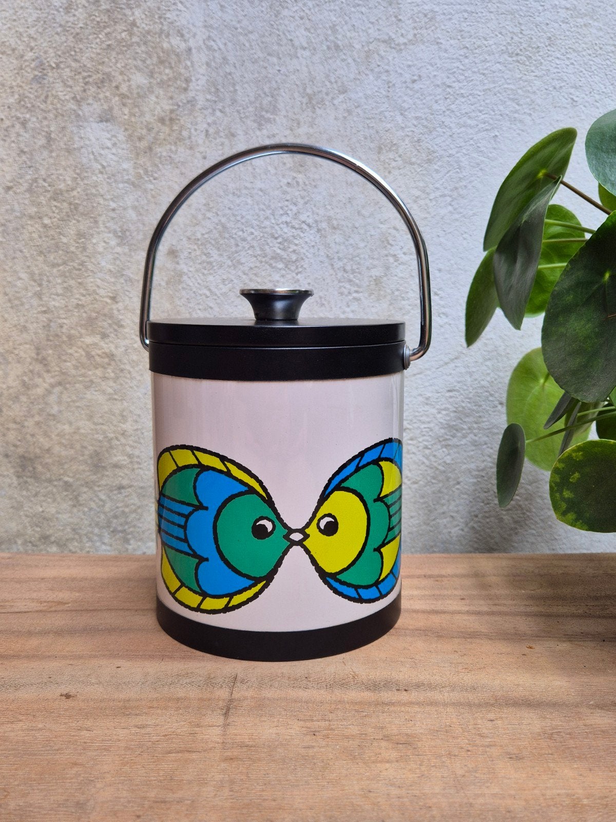 Vintage Retro IJsemmer Jaren 60 Vis Decoratie., Ophalen of Verzenden