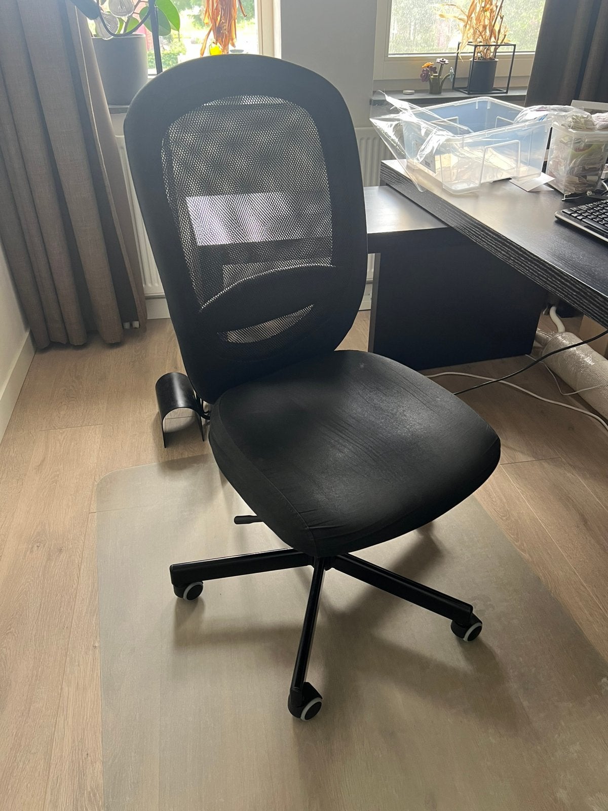 Bureaustoel, Ophalen, Gebruikt, Zwart, Bureaustoel