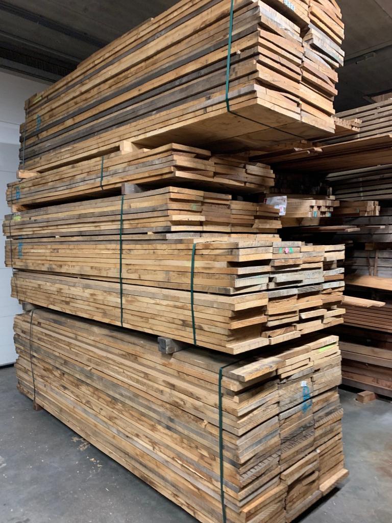 Brede Eiken planken gekantrecht. Prachtige kwaliteit!, Doe-het-zelf en Verbouw, Hout en Planken, 25 tot 50 mm, Eiken, Nieuw, Ophalen of Verzenden