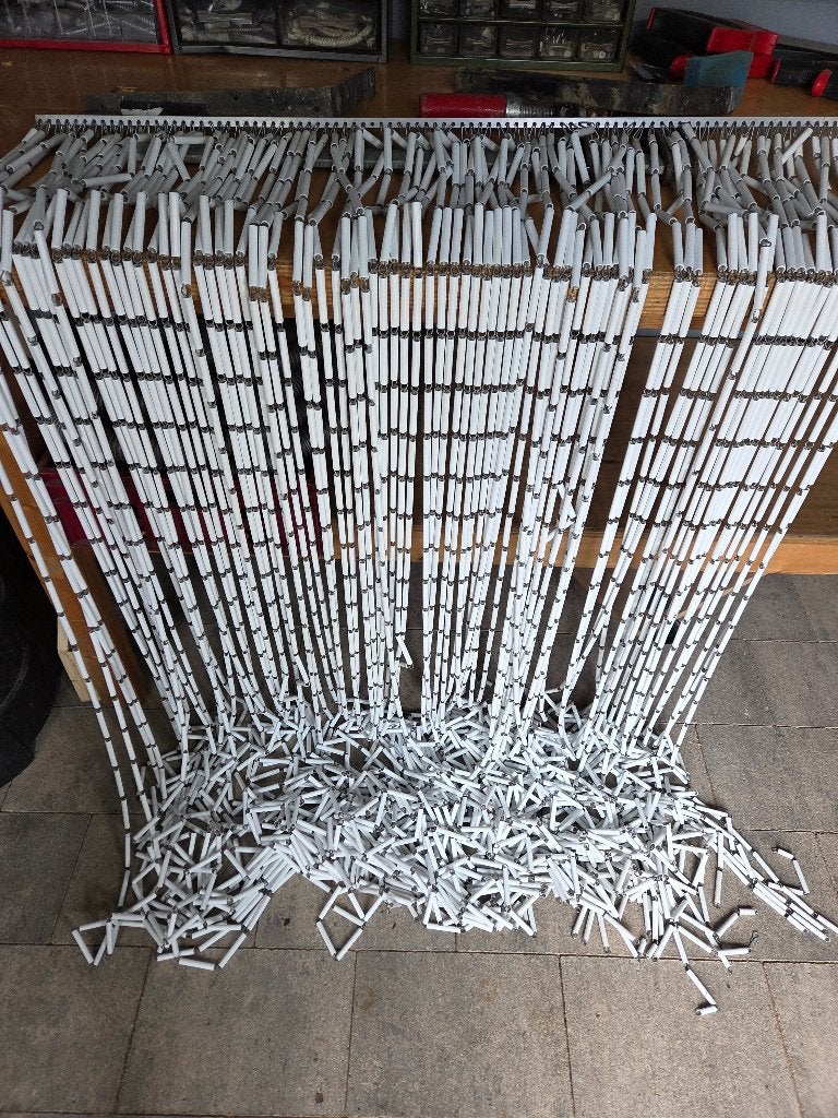kralenvlieggordijn voor deur., Ophalen, Gebruikt