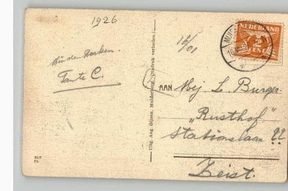 Muiderslot 2 kaarten jaren 30, Ophalen of Verzenden, 1920 tot 1940, Gelopen, Noord-Holland