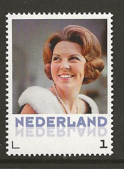Persoonlijke zegel Kon Beatrix met bontje, postfris, Ophalen of Verzenden, Postfris