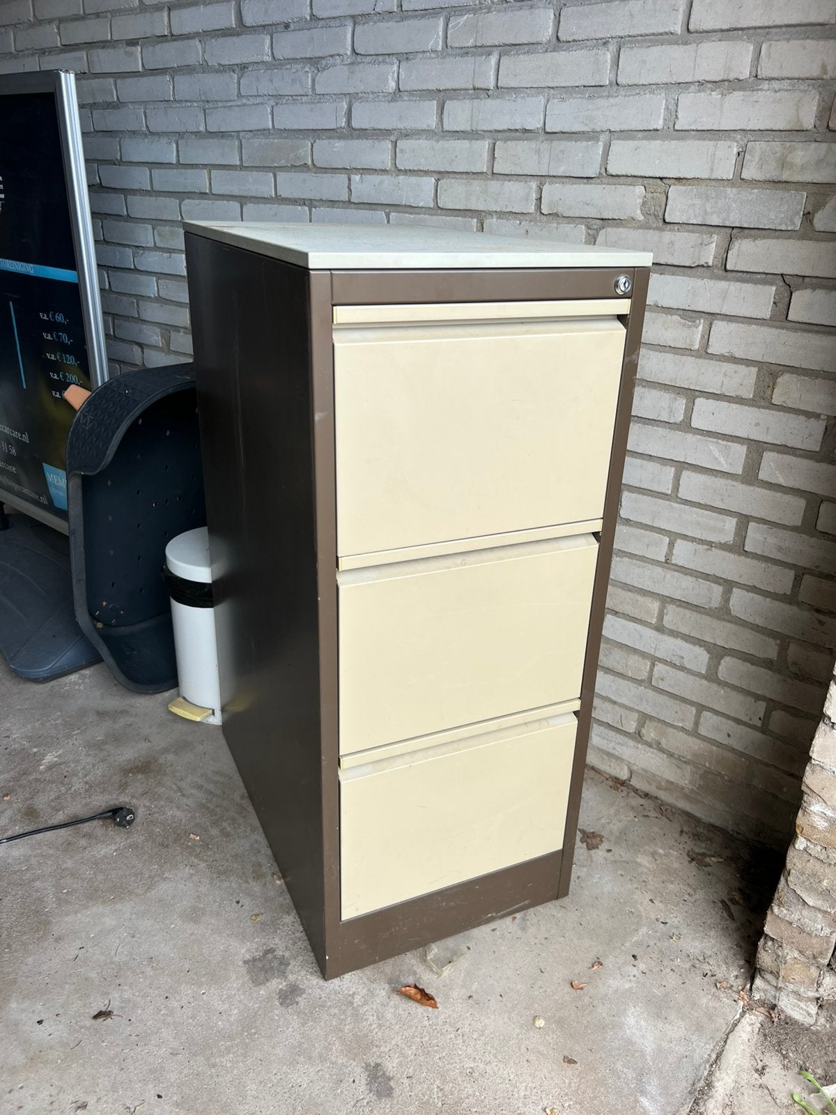 Archiefkast met slot 3 lades, Ophalen, Gebruikt, 50 tot 100 cm, Minder dan 100 cm