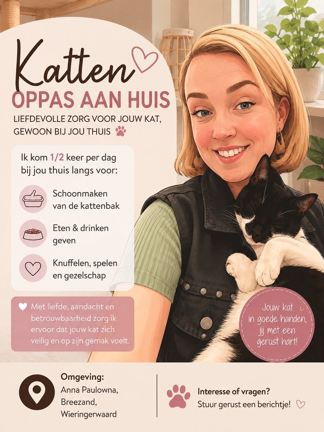 Katten oppas aangeboden, Dieren en Toebehoren