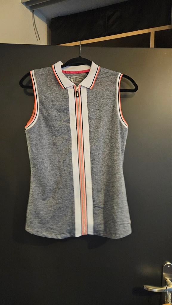 Sjengs sport/tennis kleding shirt blauw maat S/M 36/38, Sjengs, Blauw, Ophalen of Verzenden, Zo goed als nieuw