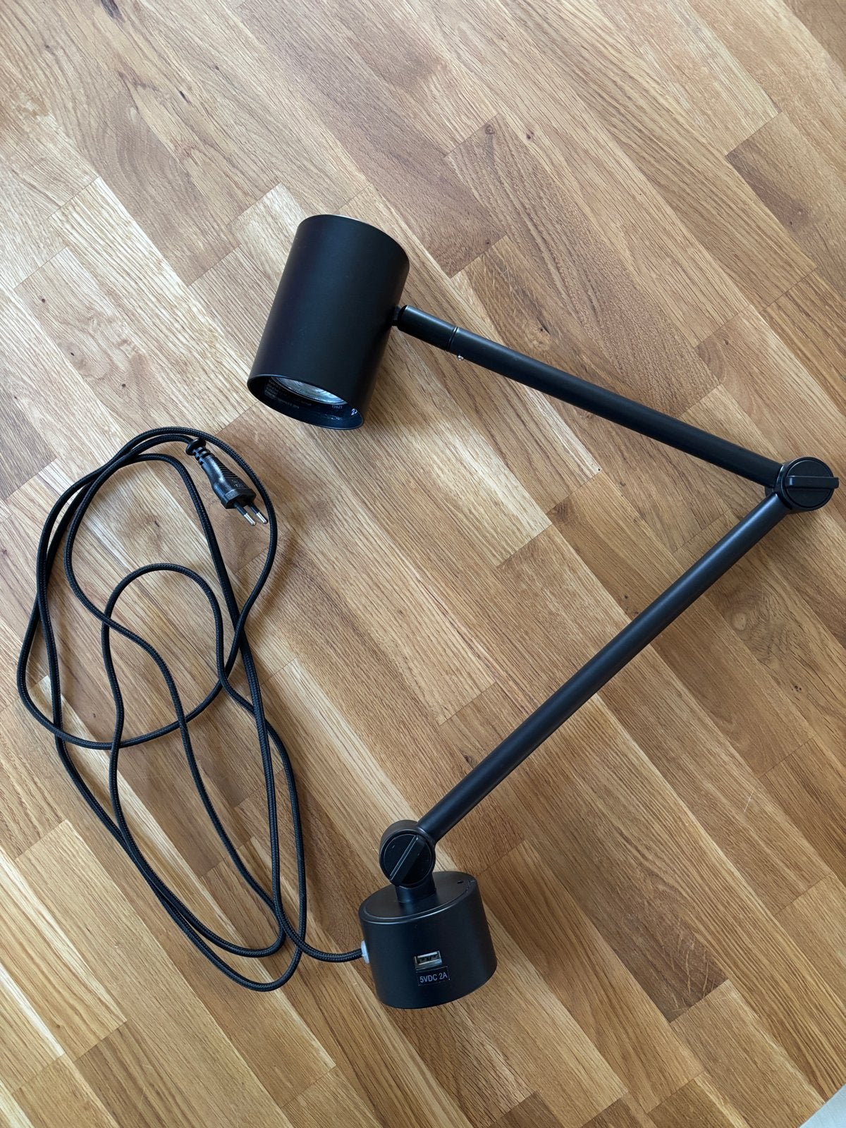 IKEA Nymåne lamp - wand/bureau, perfecte staat, Bureaulamp, Gebruikt, Ophalen of Verzenden, Zwart
