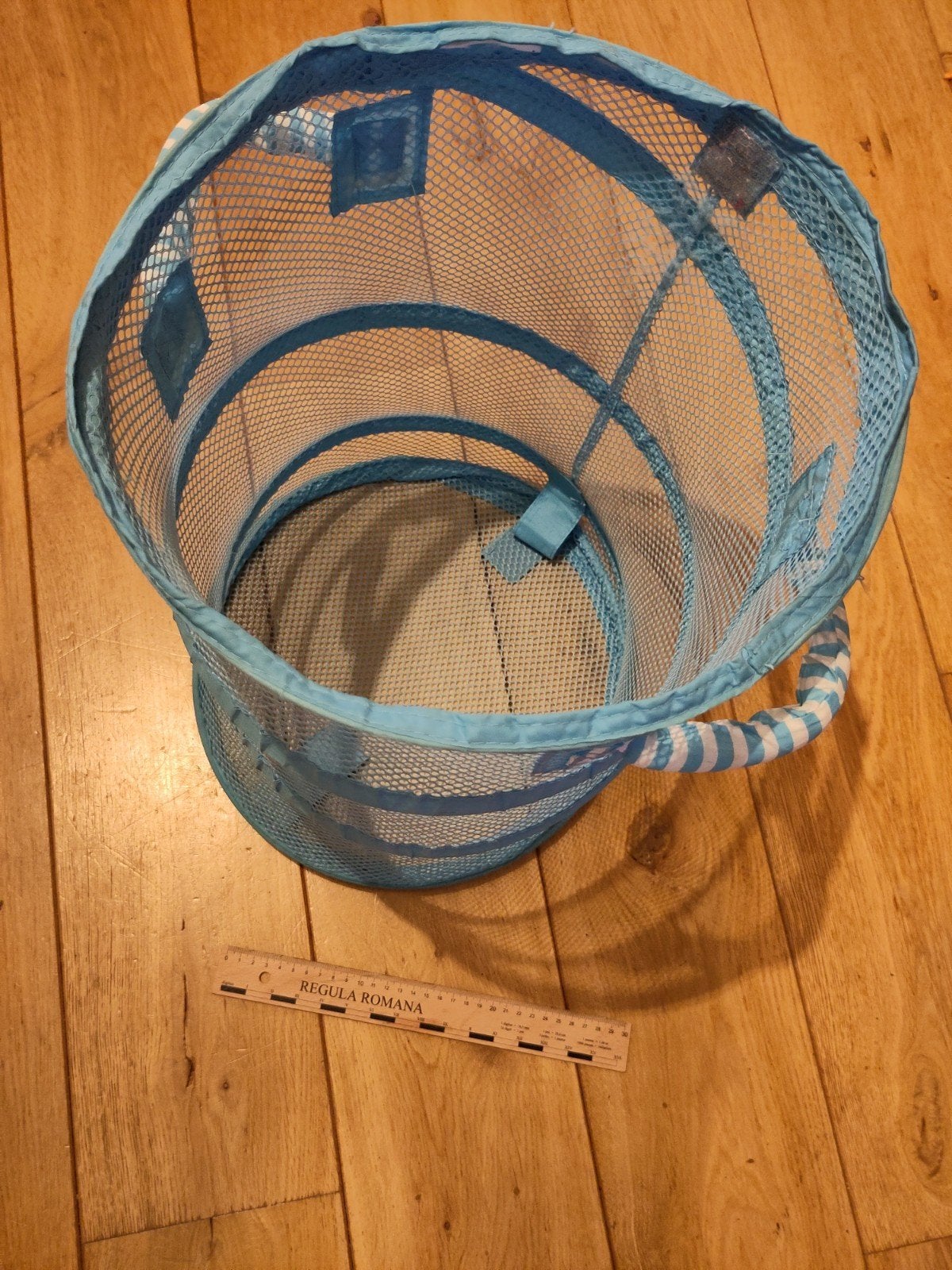 Opvouwbare wasmand/speelgoedmand van gaas, Ophalen, Gebruikt, Mand, Rond