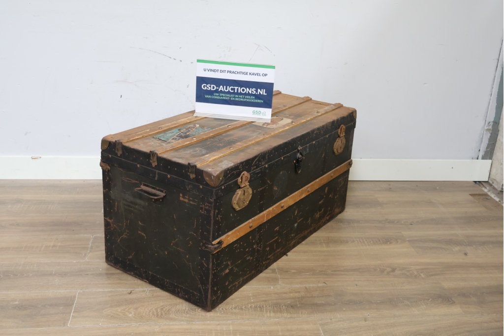 Antieke Hutkoffer, Dekenkist, Antiek en Kunst, Ophalen of Verzenden