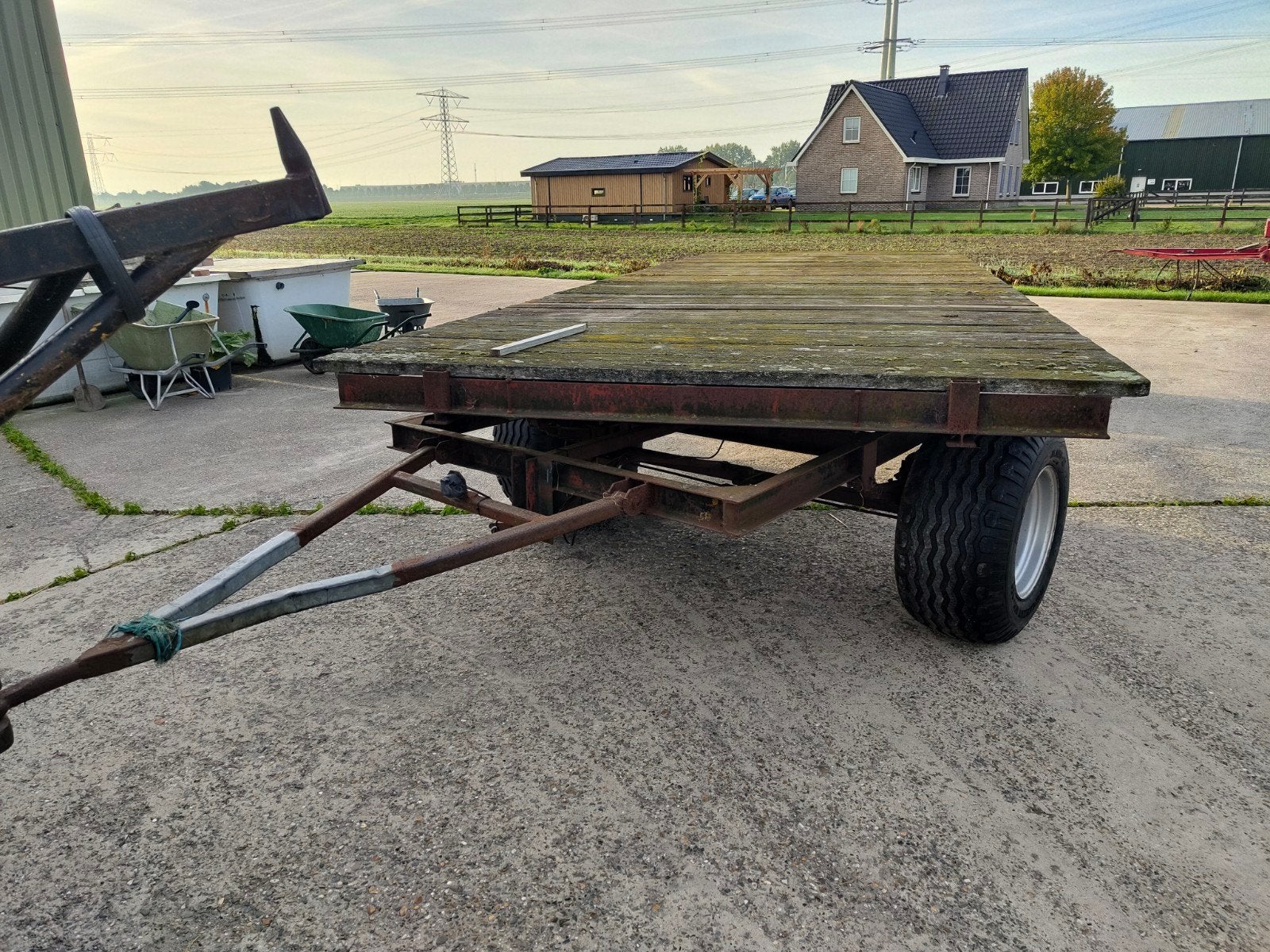 landbouw wagen / platte kar, 100 liter of meer, Ophalen, Transportkar